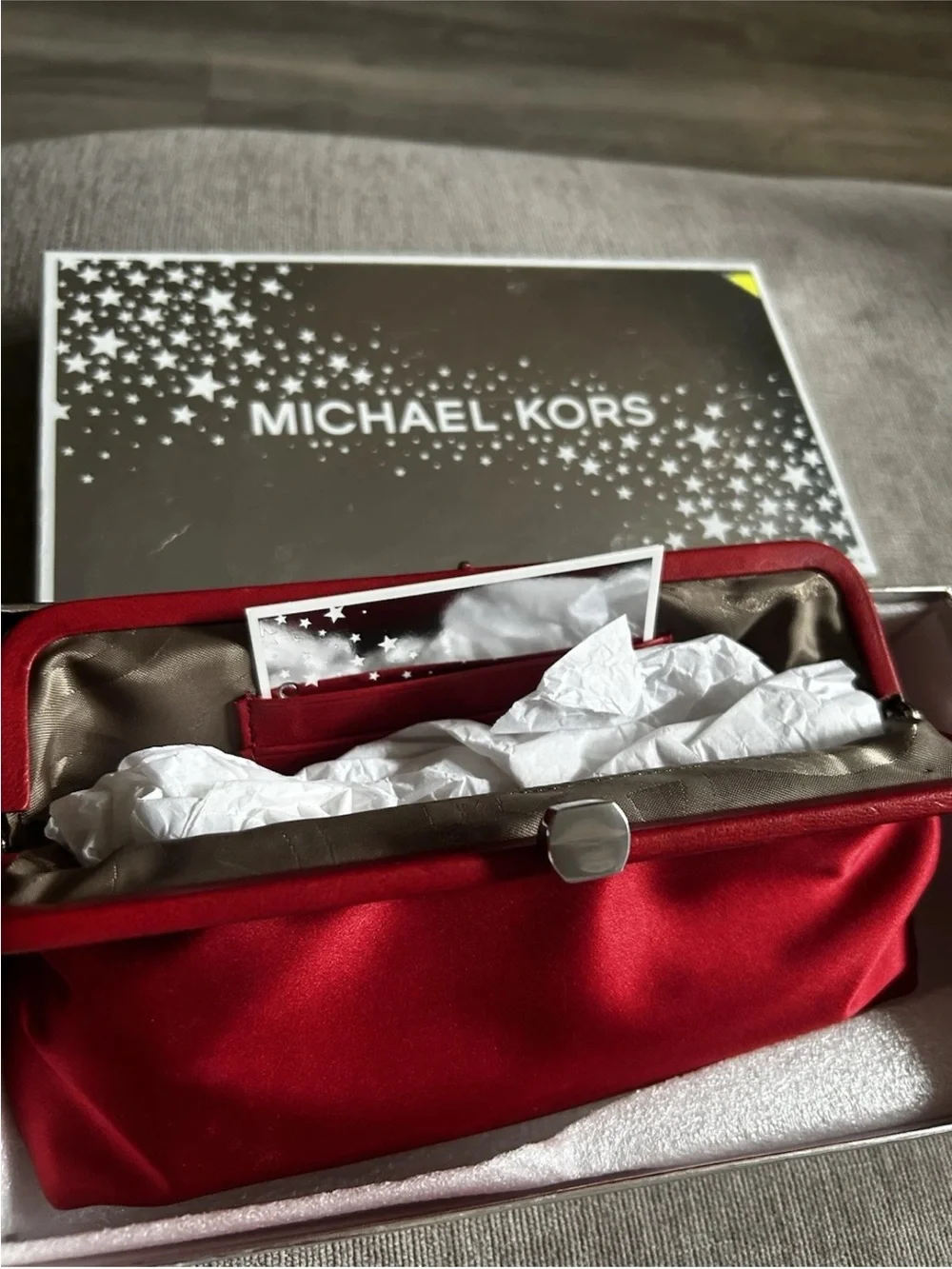 Michael Kors sleek red